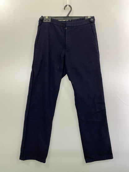 【中古品】【メンズ】 COMME DES GARCONS HOMME PLUS コムデギャルソンオムプリュス 98AW INSIDE OUTSIDE期 WOOL STRAIGHT PANT PP-04063S ウール ストレート 151-261015-em-16-min サイズ：S カラー：ネイビー 万代Net店
