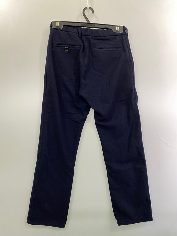 【中古品】【メンズ】 COMME DES GARCONS HOMME PLUS コムデギャルソンオムプリュス 98AW INSIDE OUTSIDE期 WOOL STRAIGHT PANT PP-04063S ウール ストレート 151-261015-em-16-min サイズ：S カラー：ネイビー 万代Net店