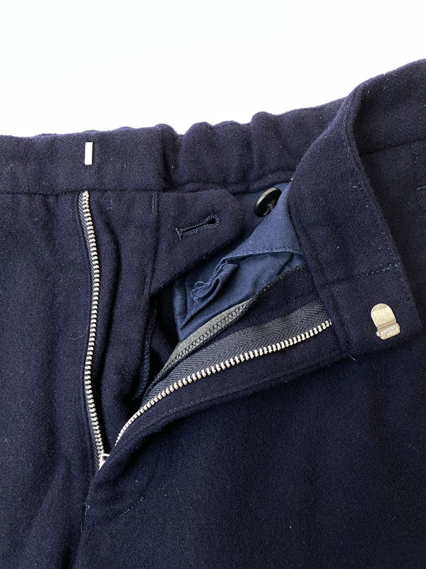 【中古品】【メンズ】 COMME DES GARCONS HOMME PLUS コムデギャルソンオムプリュス 98AW INSIDE OUTSIDE期 WOOL STRAIGHT PANT PP-04063S ウール ストレート 151-261015-em-16-min サイズ：S カラー：ネイビー 万代Net店