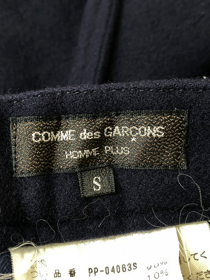【中古品】【メンズ】 COMME DES GARCONS HOMME PLUS コムデギャルソンオムプリュス 98AW INSIDE OUTSIDE期 WOOL STRAIGHT PANT PP-04063S ウール ストレート 151-261015-em-16-min サイズ：S カラー：ネイビー 万代Net店