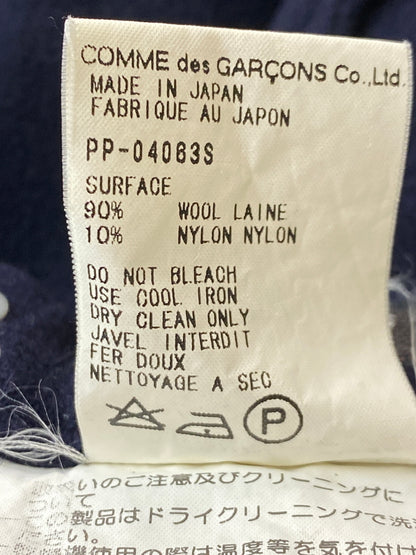 【中古品】【メンズ】 COMME DES GARCONS HOMME PLUS コムデギャルソンオムプリュス 98AW INSIDE OUTSIDE期 WOOL STRAIGHT PANT PP-04063S ウール ストレート 151-261015-em-16-min サイズ：S カラー：ネイビー 万代Net店