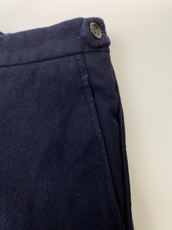 【中古品】【メンズ】 COMME DES GARCONS HOMME PLUS コムデギャルソンオムプリュス 98AW INSIDE OUTSIDE期 WOOL STRAIGHT PANT PP-04063S ウール ストレート 151-261015-em-16-min サイズ：S カラー：ネイビー 万代Net店