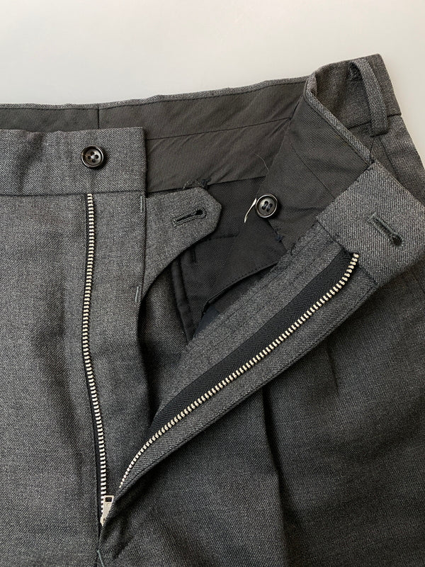 【中古品】【メンズ】 COMME DES GARCONS HOMME コムデギャルソンオム 田中オム SLACKS HS-08006S ヴィンテージ ウール スラックス メンズ ボトムス パンツ 151-261015-em-15-min サイズ：S カラー：グレー 万代Net店