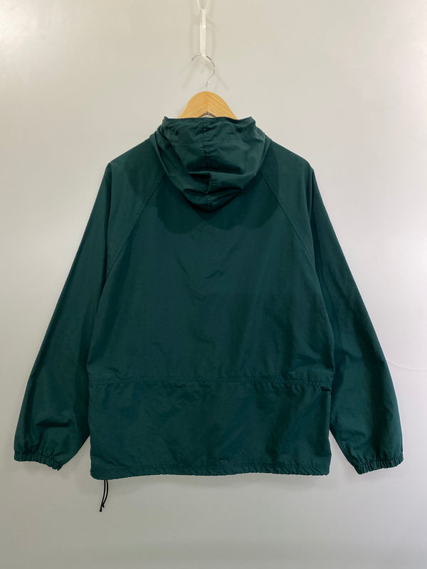 【中古品】【メンズ】 L.L.BEAN エルエルビーン 80S NYLON ANORAK JACKET 80年代 ナイロン アノラック ジャケット ハーフジップ フード付き メンズ ライトアウター 146-261020-em-26-min サイズ：S カラー：グリーン 万代Net店