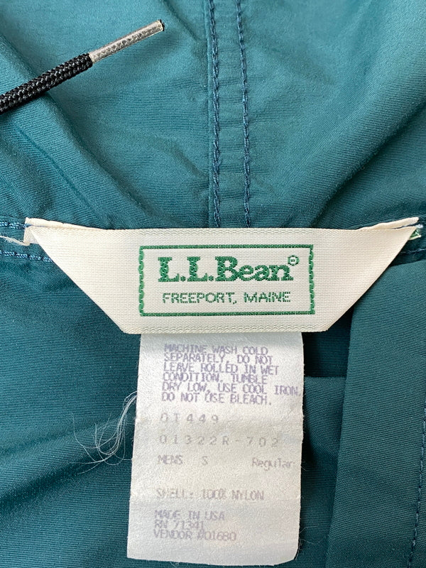 【中古品】【メンズ】 L.L.BEAN エルエルビーン 80S NYLON ANORAK JACKET 80年代 ナイロン アノラック ジャケット ハーフジップ フード付き メンズ ライトアウター 146-261020-em-26-min サイズ：S カラー：グリーン 万代Net店