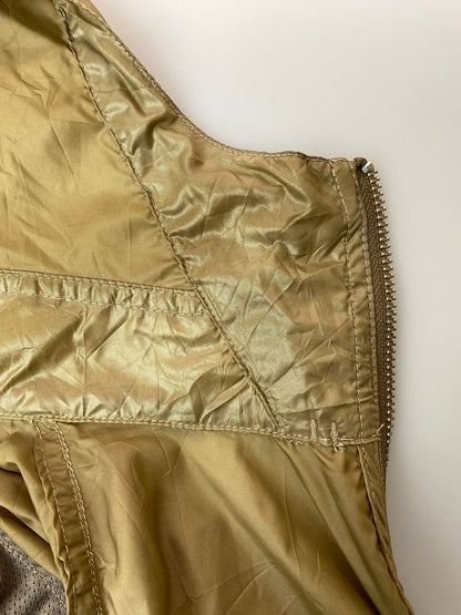 【中古品】【メンズ】 STUSSY ステューシー VINTAGE CRINKLE NYLON LOGO ZIP JACKET 115746 ヴィンテージ クリンクル ナイロン ロゴ ジップ ジャケット メンズ ライトアウター 142-261020-em-31-min サイズ：L カラー：シャンパンゴールド系 万代Net店