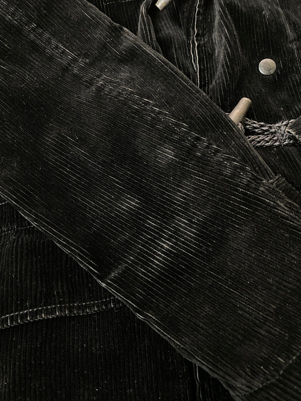 【中古品】【メンズ】 GARMENTS ENGINEERED エンジニアードガーメンツ CORDUROY DUFFLE COAT コーデュロイ ダッフル コート メンズ アウター 141-261015-em-28-min サイズ：S カラー：ブラック 万代Net店