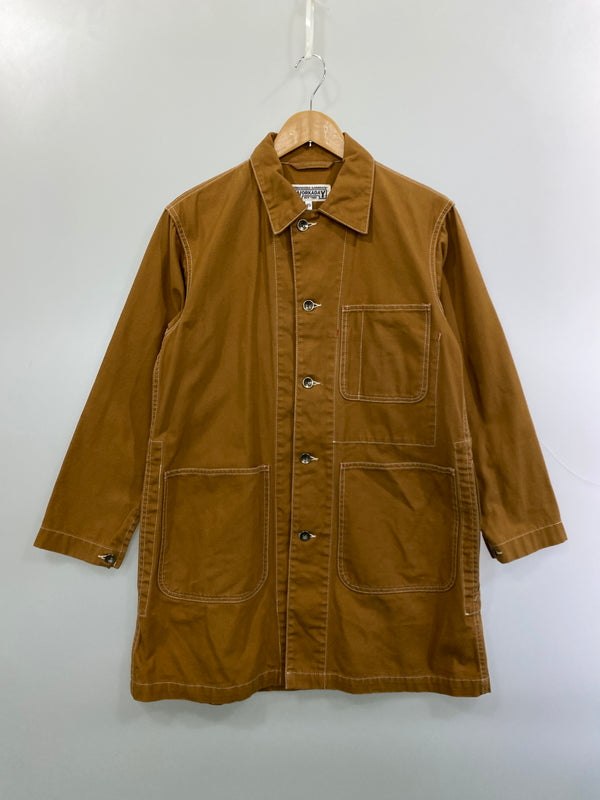 【中古品】【メンズ】 ENGINEERED GARMENTS WORKADAY エンジニアードガーメンツ ワーカデイ UTILITY JACKET ユーティリティ ジャケット カバーオール 141-261015-em-21-min サイズ：XS カラー：ブラウン 万代Net店