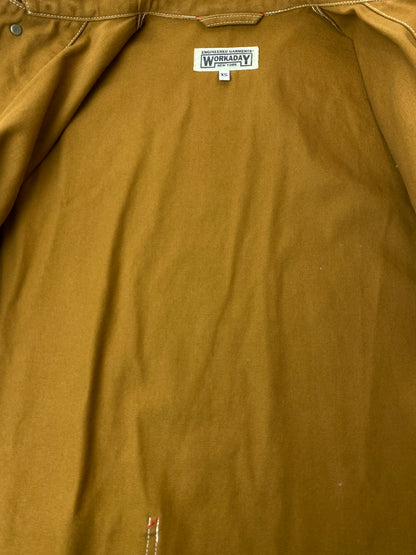 【中古品】【メンズ】 ENGINEERED GARMENTS WORKADAY エンジニアードガーメンツ ワーカデイ UTILITY JACKET ユーティリティ ジャケット カバーオール 141-261015-em-21-min サイズ：XS カラー：ブラウン 万代Net店