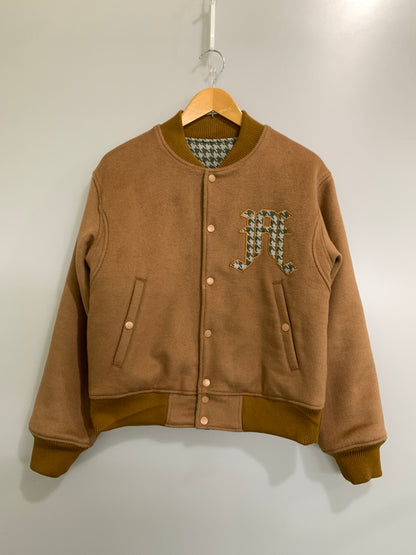 【中古品】【メンズ】 FAF フェイク アス フラワーズ LOGO TEAM JACKET 3342508 ロゴ チーム ジャケット メンズ アウター スタジアムジャンパー スタジャン リバーシブル 142-261016-em-31-min サイズ：1 カラー：ブラウン 万代Net店