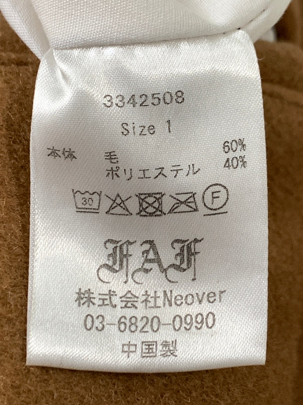 【中古品】【メンズ】 FAF フェイク アス フラワーズ LOGO TEAM JACKET 3342508 ロゴ チーム ジャケット メンズ アウター スタジアムジャンパー スタジャン リバーシブル 142-261016-em-31-min サイズ：1 カラー：ブラウン 万代Net店