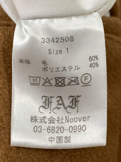 【中古品】【メンズ】 FAF フェイク アス フラワーズ LOGO TEAM JACKET 3342508 ロゴ チーム ジャケット メンズ アウター スタジアムジャンパー スタジャン リバーシブル 142-261016-em-31-min サイズ：1 カラー：ブラウン 万代Net店