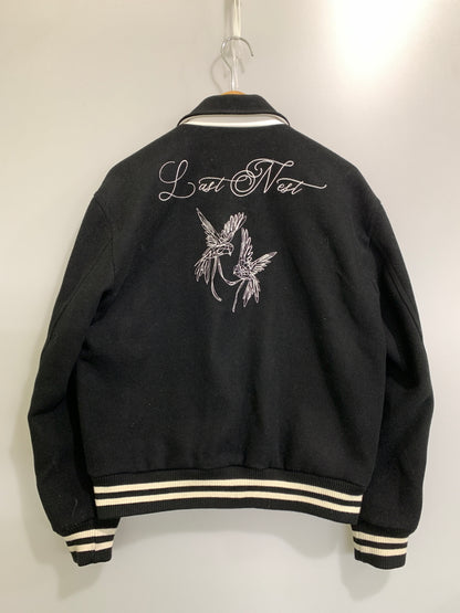 【中古品】【メンズ】 LAST NEST ラスト ネスト MOVE ON UP JACKET ムーブ オン アップ ジャケット スタジアムジャンパー メンズ アウター スタジャン 142-261016-em-29-min サイズ：M カラー：ブラック 万代Net店