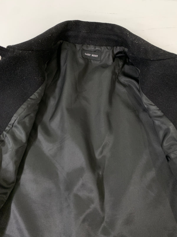 【中古品】【メンズ】 LAST NEST ラスト ネスト MOVE ON UP JACKET ムーブ オン アップ ジャケット スタジアムジャンパー メンズ アウター スタジャン 142-261016-em-29-min サイズ：M カラー：ブラック 万代Net店