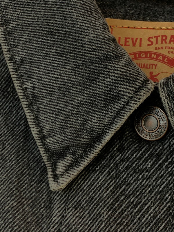【中古品】【メンズ】 LEVI'S リーバイス BAGGY TRUCKER JACKET A3475-0004 バギー トラッカー ジャケット メンズ デニムジャケット Gジャン 147-261020-em-68-min サイズ：S カラー：インディゴブラック 万代Net店
