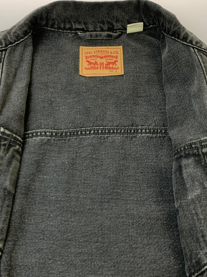【中古品】【メンズ】 LEVI'S リーバイス BAGGY TRUCKER JACKET A3475-0004 バギー トラッカー ジャケット メンズ デニムジャケット Gジャン 147-261020-em-68-min サイズ：S カラー：インディゴブラック 万代Net店