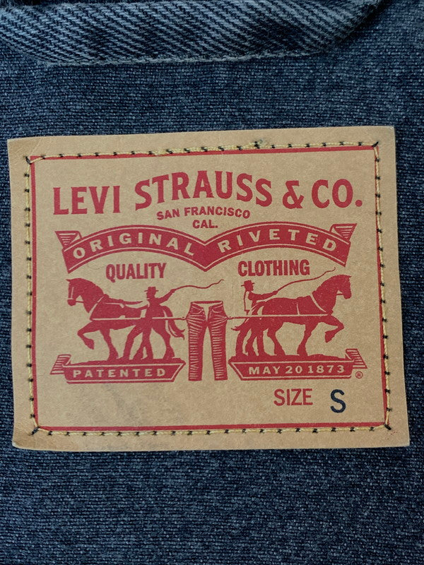 【中古品】【メンズ】 LEVI'S リーバイス BAGGY TRUCKER JACKET A3475-0004 バギー トラッカー ジャケット メンズ デニムジャケット Gジャン 147-261020-em-68-min サイズ：S カラー：インディゴブラック 万代Net店