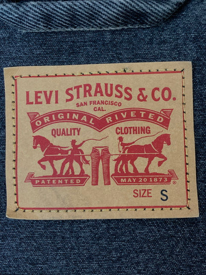 【中古品】【メンズ】 LEVI'S リーバイス BAGGY TRUCKER JACKET A3475-0004 バギー トラッカー ジャケット メンズ デニムジャケット Gジャン 147-261020-em-68-min サイズ：S カラー：インディゴブラック 万代Net店