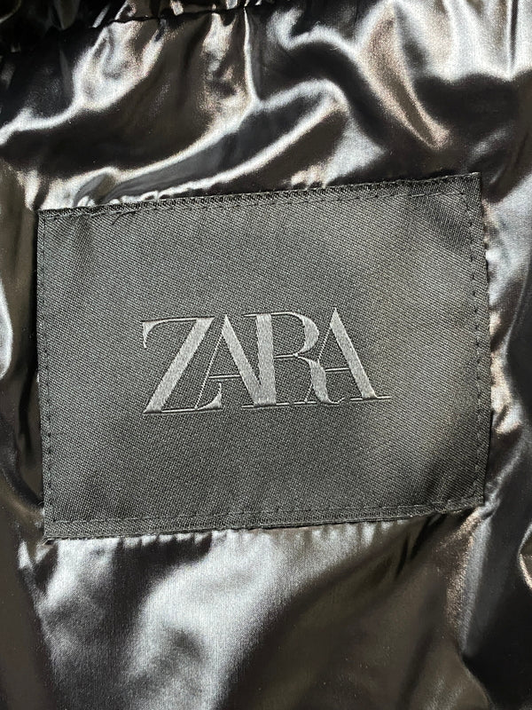 【中古品】【メンズ】 ZARA ザラ PUFF DOWN JACKET パフ ダウンジャケット メンズ アウター 防寒ジャケット 147-261015-em-11-min サイズ：M カラー：ブラック 万代Net店