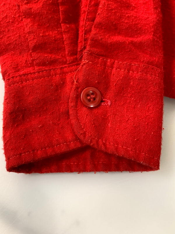 【現状渡し品】【メンズ】 VINTAGE ヴィンテージ 60-70S CHAMOIS CLOTH SHIRT シャモアクロスシャツ ヴィンテージ 長袖シャツ ロングスリーブ 146-261023-hu-13-min サイズ：タグなしのため不明 カラー：レッド 万代Net店