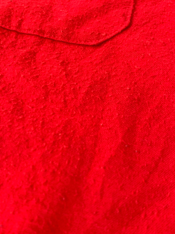 【現状渡し品】【メンズ】 VINTAGE ヴィンテージ 60-70S CHAMOIS CLOTH SHIRT シャモアクロスシャツ ヴィンテージ 長袖シャツ ロングスリーブ 146-261023-hu-13-min サイズ：タグなしのため不明 カラー：レッド 万代Net店