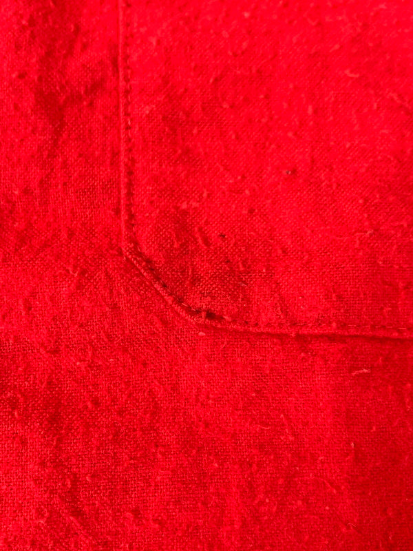 【現状渡し品】【メンズ】 VINTAGE ヴィンテージ 60-70S CHAMOIS CLOTH SHIRT シャモアクロスシャツ ヴィンテージ 長袖シャツ ロングスリーブ 146-261023-hu-13-min サイズ：タグなしのため不明 カラー：レッド 万代Net店
