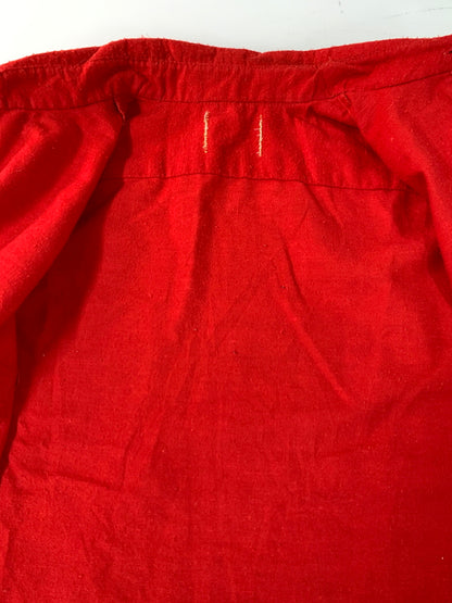 【現状渡し品】【メンズ】 VINTAGE ヴィンテージ 60-70S CHAMOIS CLOTH SHIRT シャモアクロスシャツ ヴィンテージ 長袖シャツ ロングスリーブ 146-261023-hu-13-min サイズ：タグなしのため不明 カラー：レッド 万代Net店