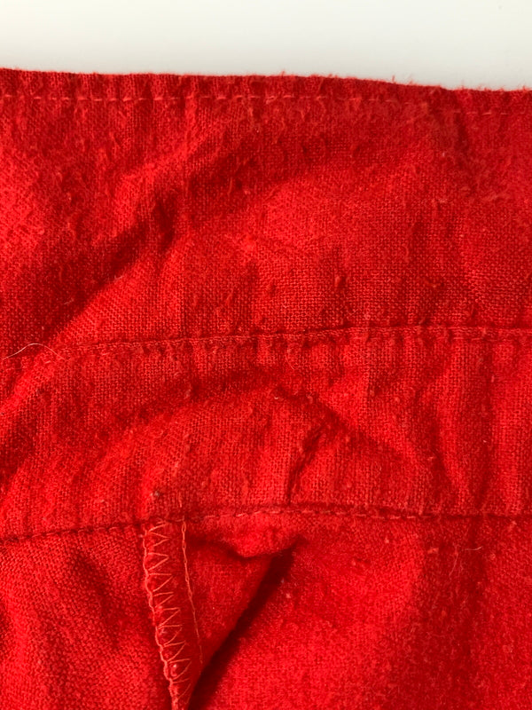 【現状渡し品】【メンズ】 VINTAGE ヴィンテージ 60-70S CHAMOIS CLOTH SHIRT シャモアクロスシャツ ヴィンテージ 長袖シャツ ロングスリーブ 146-261023-hu-13-min サイズ：タグなしのため不明 カラー：レッド 万代Net店