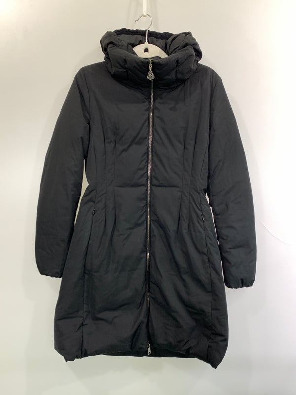 【中古品】【レディース】 MONCLER モンクレール RENNE ダウンコート B20934998700 レンヌ レディース アウター Aライン ロングコート 168-261022-em-01-min サイズ：O カラー：ブラック 万代Net店