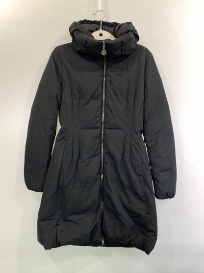 【中古品】【レディース】 MONCLER モンクレール RENNE ダウンコート B20934998700 レンヌ レディース アウター Aライン ロングコート 168-261022-em-01-min サイズ：O カラー：ブラック 万代Net店