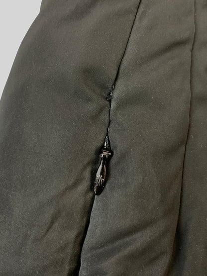 【中古品】【レディース】 MONCLER モンクレール RENNE ダウンコート B20934998700 レンヌ レディース アウター Aライン ロングコート 168-261022-em-01-min サイズ：O カラー：ブラック 万代Net店