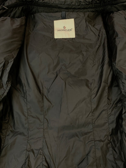 【中古品】【レディース】 MONCLER モンクレール RENNE ダウンコート B20934998700 レンヌ レディース アウター Aライン ロングコート 168-261022-em-01-min サイズ：O カラー：ブラック 万代Net店