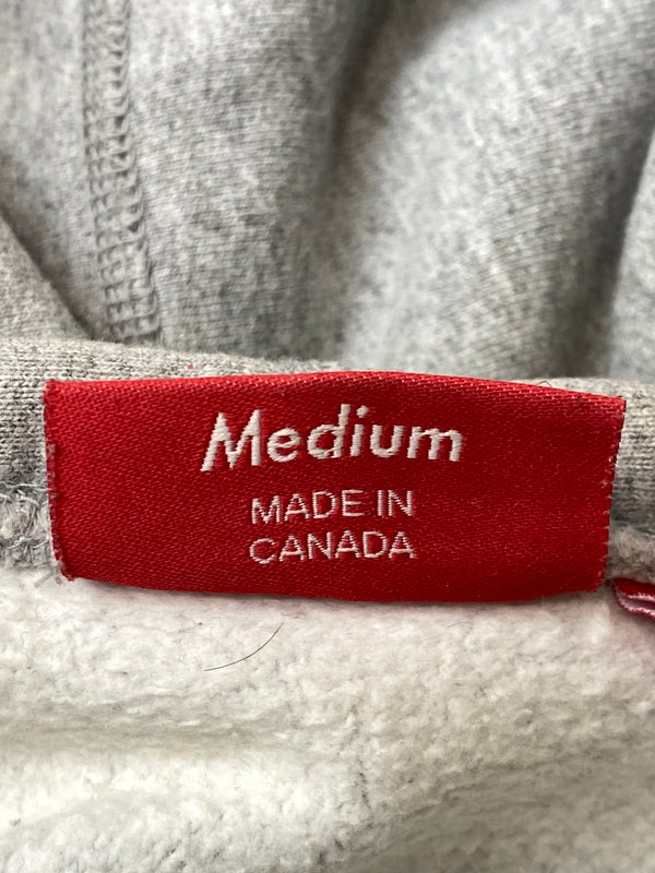 【現状渡し品】【メンズ】 SUPREME シュプリーム 18AW S LOGO HOODED SWEAT SHIRT プルオーバー パーカー スウェットシャツ ロゴ フーディ トップス 149-261015-em-08-min サイズ：M カラー：グレー 万代Net店