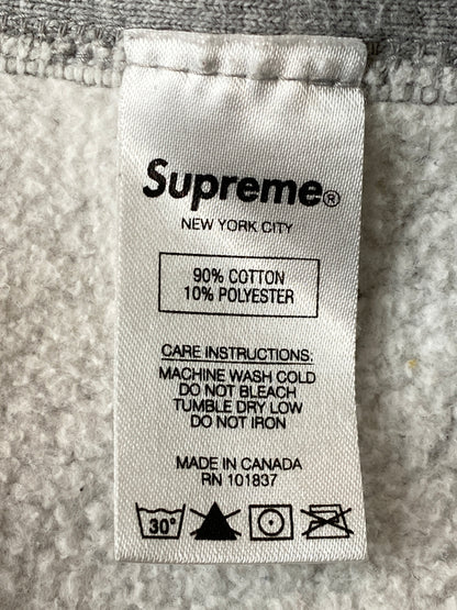 【現状渡し品】【メンズ】 SUPREME シュプリーム 18AW S LOGO HOODED SWEAT SHIRT プルオーバー パーカー スウェットシャツ ロゴ フーディ トップス 149-261015-em-08-min サイズ：M カラー：グレー 万代Net店