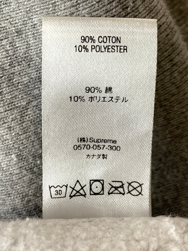 【現状渡し品】【メンズ】 SUPREME シュプリーム 18AW S LOGO HOODED SWEAT SHIRT プルオーバー パーカー スウェットシャツ ロゴ フーディ トップス 149-261015-em-08-min サイズ：M カラー：グレー 万代Net店