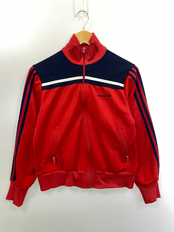 【中古品】【メンズ】 ADIDAS アディダス 70-80'S TRACK JACKET 70年代 80年代 トラックジャケット メンズ ライトアウター ジャージ 146-261016-em-21-min サイズ：L カラー：レッド/ネイビー 万代Net店