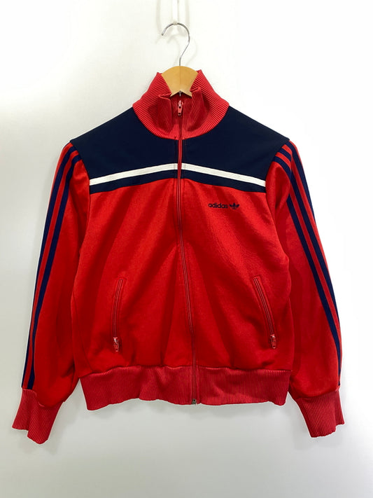 【中古品】【メンズ】 ADIDAS アディダス 70-80'S TRACK JACKET 70年代 80年代 トラックジャケット メンズ ライトアウター ジャージ 146-261016-em-21-min サイズ：L カラー：レッド/ネイビー 万代Net店