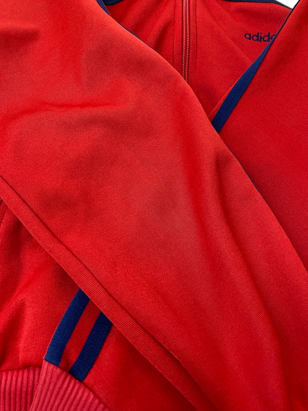 【中古品】【メンズ】 ADIDAS アディダス 70-80'S TRACK JACKET 70年代 80年代 トラックジャケット メンズ ライトアウター ジャージ 146-261016-em-21-min サイズ：L カラー：レッド/ネイビー 万代Net店