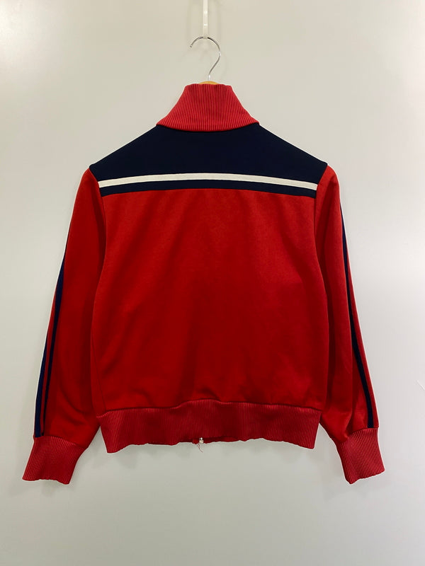 【中古品】【メンズ】 ADIDAS アディダス 70-80'S TRACK JACKET 70年代 80年代 トラックジャケット メンズ ライトアウター ジャージ 146-261016-em-21-min サイズ：L カラー：レッド/ネイビー 万代Net店