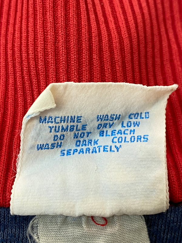 【中古品】【メンズ】 ADIDAS アディダス 70-80'S TRACK JACKET 70年代 80年代 トラックジャケット メンズ ライトアウター ジャージ 146-261016-em-21-min サイズ：L カラー：レッド/ネイビー 万代Net店