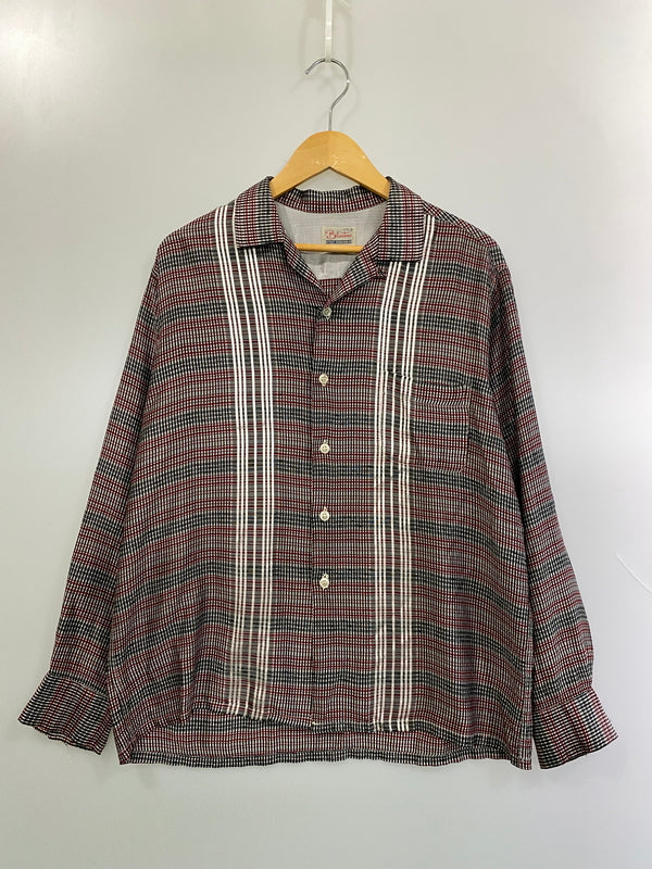 【ジャンク品】【メンズ】 BLUESTONE ブルーストーン L/S OPEN COLLAR SHIRT ロングスリーブ オープンカラーシャツ メンズ メンズ 長袖シャツ トップス 開襟シャツ 145-261020-em-58-min サイズ：15 カラー：マルチカラー 万代Net店