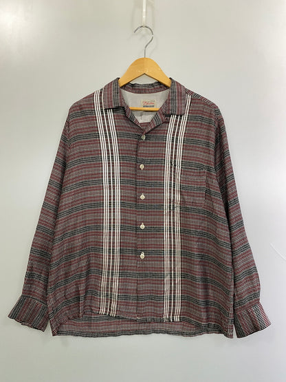 【ジャンク品】【メンズ】 BLUESTONE ブルーストーン L/S OPEN COLLAR SHIRT ロングスリーブ オープンカラーシャツ メンズ メンズ 長袖シャツ トップス 開襟シャツ 145-261020-em-58-min サイズ：15 カラー：マルチカラー 万代Net店
