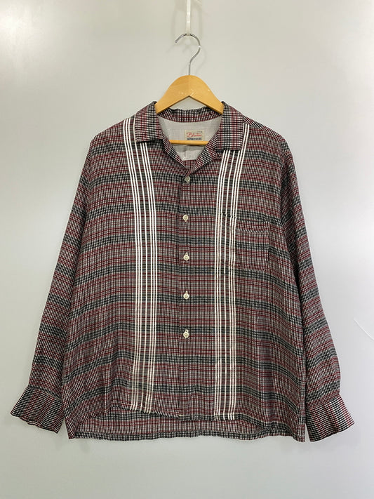 【ジャンク品】【メンズ】 BLUESTONE ブルーストーン L/S OPEN COLLAR SHIRT ロングスリーブ オープンカラーシャツ メンズ メンズ 長袖シャツ トップス 開襟シャツ 145-261020-em-58-min サイズ：15 カラー：マルチカラー 万代Net店