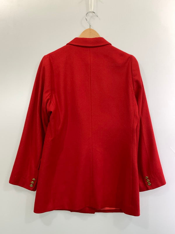 【中古品】【メンズ】 BURBERRY バーバリー WOOL JACKET ウール ジャケット メンズ アウター ダブル 上着 ブレザー 141-261020-em-71-min カラー：レッド 万代Net店