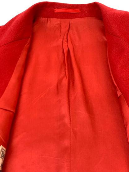 【中古品】【メンズ】 BURBERRY バーバリー WOOL JACKET ウール ジャケット メンズ アウター ダブル 上着 ブレザー 141-261020-em-71-min カラー：レッド 万代Net店