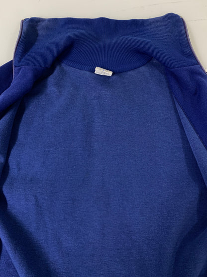 【中古品】【メンズ】 ADIDAS アディダス ロゴなし TRACK JACKET 60-70'S トラックジャケット 60年代 70年代 メンズ ジャージ トップス ヴィンテージ 146-261016-em-39-min サイズ：5 カラー：ブルー 万代Net店