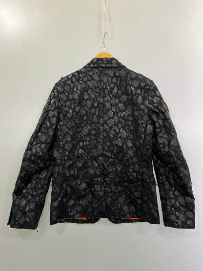 【現状渡し品】【メンズ】 BLACK COMME DES GARCONS ブラックコムデギャルソン レオパード テーラード ジャケット メンズ アウター 上着 140-261020-em-56-min サイズ：S カラー：ブラック 万代Net店