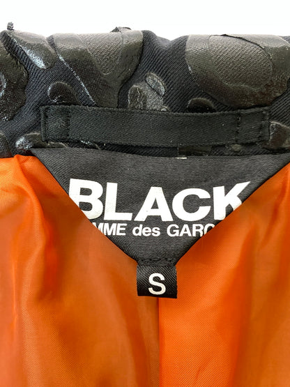 【現状渡し品】【メンズ】 BLACK COMME DES GARCONS ブラックコムデギャルソン レオパード テーラード ジャケット メンズ アウター 上着 140-261020-em-56-min サイズ：S カラー：ブラック 万代Net店