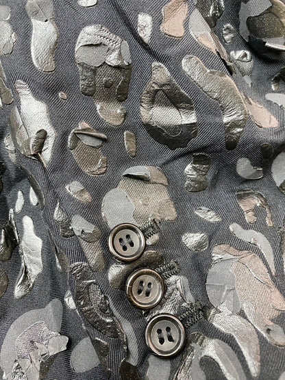【現状渡し品】【メンズ】 BLACK COMME DES GARCONS ブラックコムデギャルソン レオパード テーラード ジャケット メンズ アウター 上着 140-261020-em-56-min サイズ：S カラー：ブラック 万代Net店
