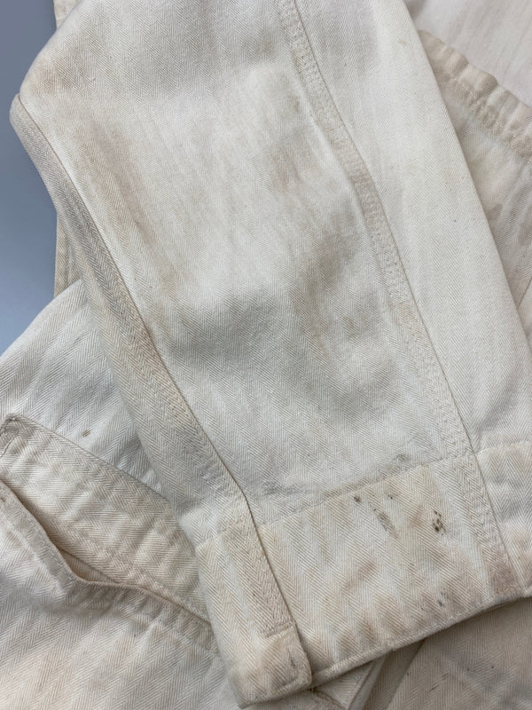 【現状渡し品】【メンズ】 FINCK'S フィンクス 50'S ショップコート 50年代 メンズ 長袖シャツ ヴィンテージ 146-261015-em-10-min サイズ：40 カラー：アイボリー 万代Net店